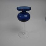 Iittala Kynttilänjalka 2660 sininen Erkki Vesanto.